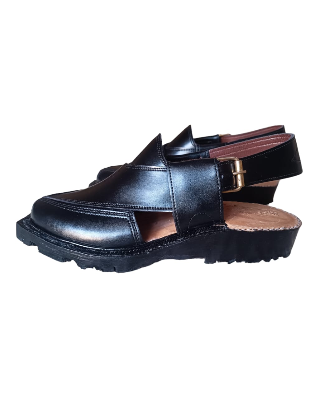 Norozi Chappal Black / Narozi Leather Shoes Kheri Sandal For Men (without box)
